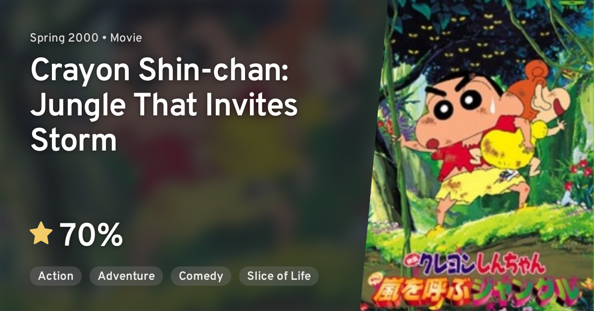 Movie 08 - Shinchan: Bungle in the Jungle (2000) Dubbed by Hungama TV Dual Audio [Hindi-Japanese]